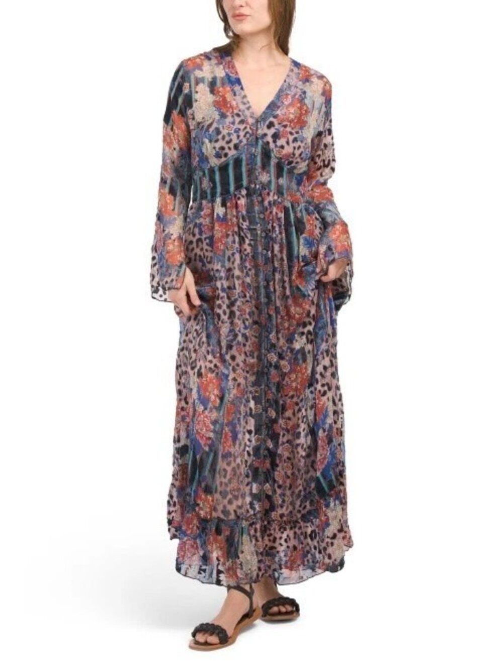 Johnny Was Ontar Beesley Dress XL Stunning